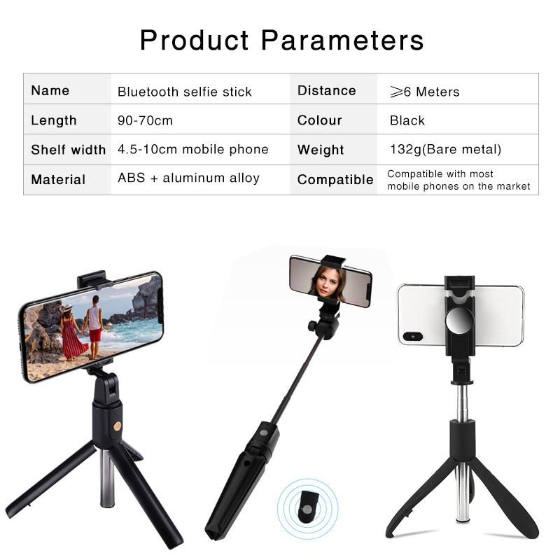 thumbnail image 2 of 3-in-1 Selfie Stick Tripod With Bluetooth Remote - Extendable Phone Holder For Travel & Vlogging 2 of 13
