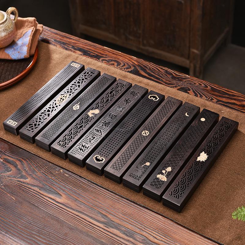 Purple Sandalwood & Black Sandalwood Incense Burner Box for Home