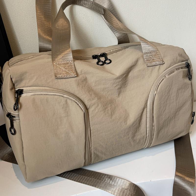 Short Distance Travel Bag Women's Large Capacity Handbag Men's Sports Bag Dry And Wet Separate Duffel Bag