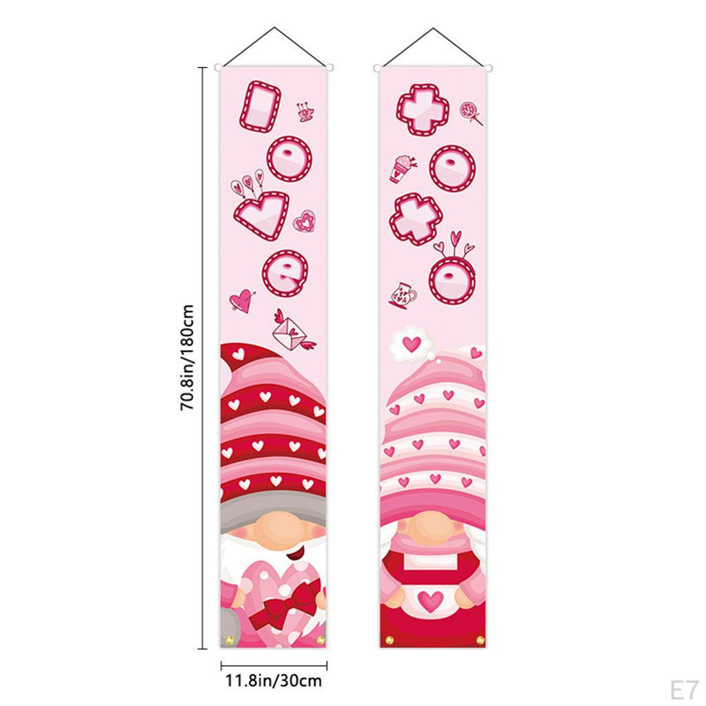 Garden Flag Decor Printed Romantic Holiday Banner Anniversary Valentines Day Party