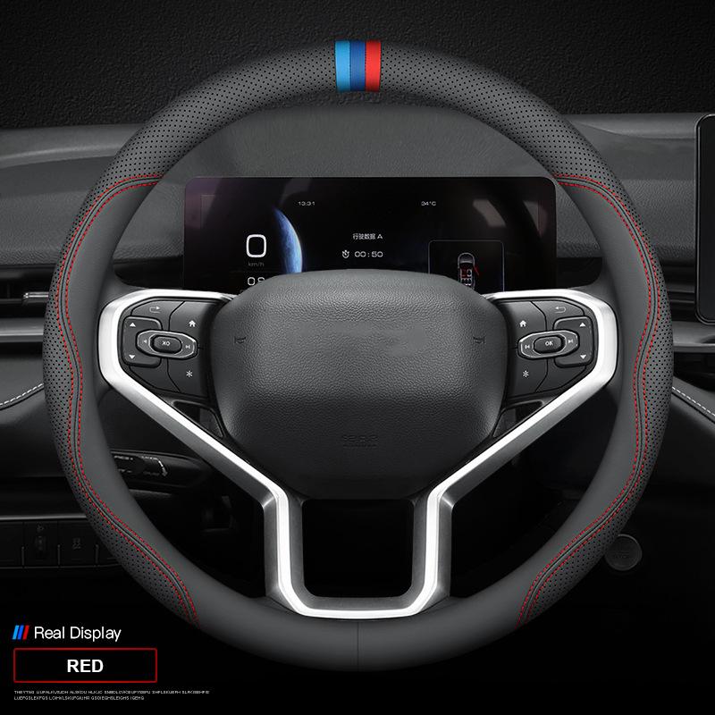 Car Leather Steering Wheel Cover For Citroen C2 C3 C3-XR C4 C5 C6 C4X C5X C4L Xsara Berlingo Picasso Aircross Sega Elysee Jumpy