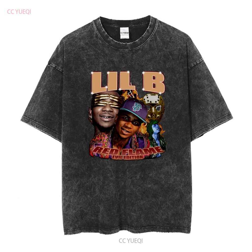 Lil B American Rapper Classic T Shirt long or short sleeves vintage Washed Stylish homme Stretched Versatile Unisex Soft