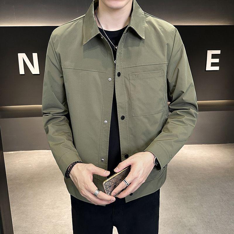 

Men s Trendy Korean Style Slim Fit Thickened Cotton Jacket for Autumn and Winter