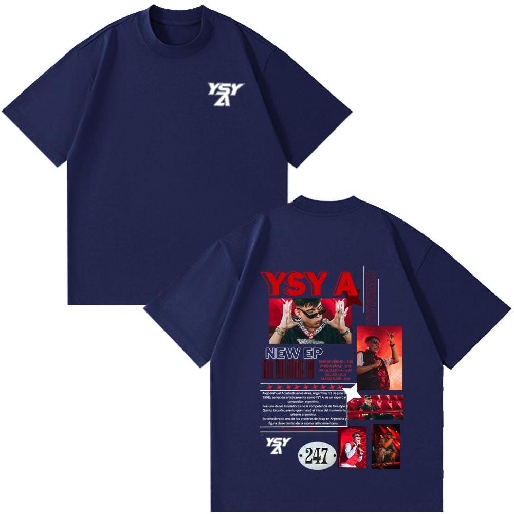 Rapper YSY A Tour Album 2026 Merch Funny Style T-shirts Unisex Women Clothing Hip Hop TShirt Summer Casual Cotton Oversized T-shirt