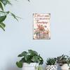 Garden Inspirational Quotes Vintage Metal Tin Sign, To Plant A Garden Is To Believe In Tomorrow, Wall Art Decor for Home Garden
