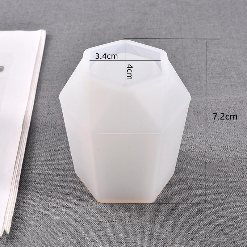 DIY Tasse Silikonform Stifthalter Form Epoxidform Sechseck Runde Formen