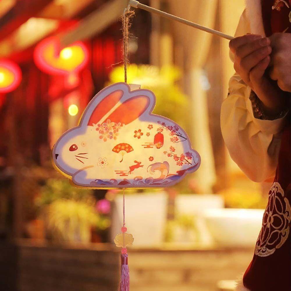 

Подвесной светящийся фонарь середины осени Кролик Фонарь с кроликом Милые дети