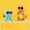 Anime  Cute Sunglasses Squirtle Charmander Bulbasaur Figure Model Car Ornament Children Toys Desk Decoration Holiday Gift