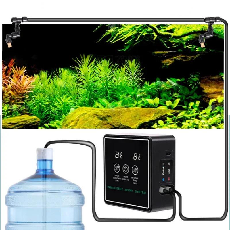 Reptile Humidifier Auto Fogger with Timer, 3 Mist Modes Smart Sensor for Terrariums/Amphibians, Quiet Spray System & Night Mode