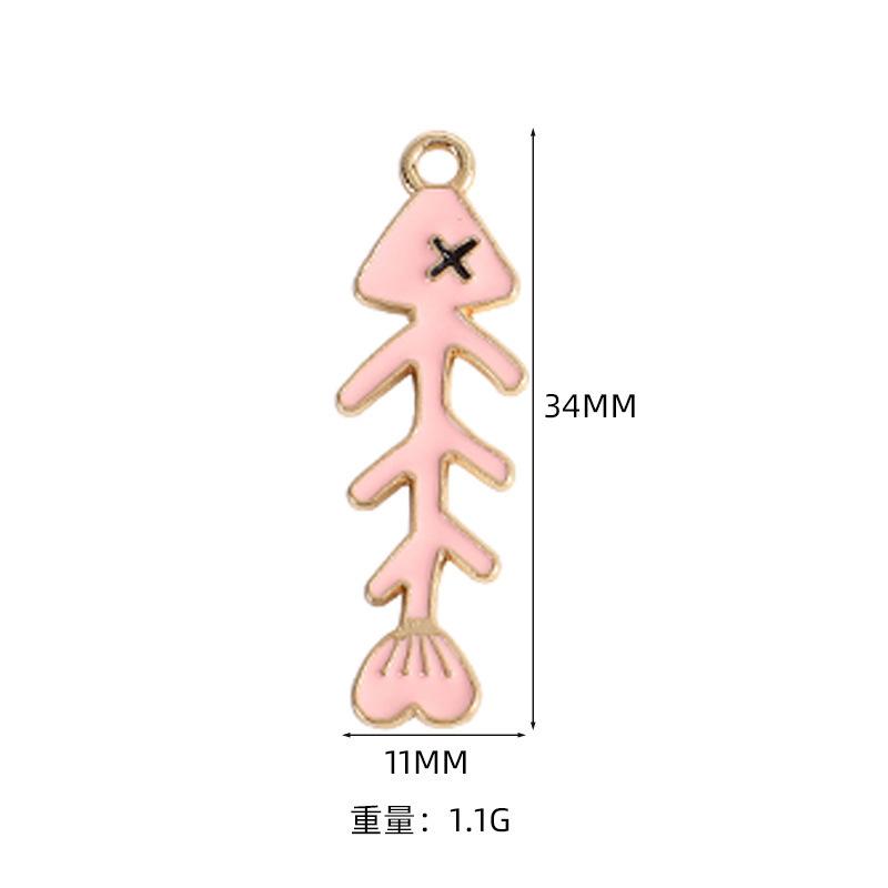 Alloy Pendant Accessories Starfish Sea Shell Gold Necklace Platinum Plated Cartoon Printing Electroplated Handmade Red Wine Rings