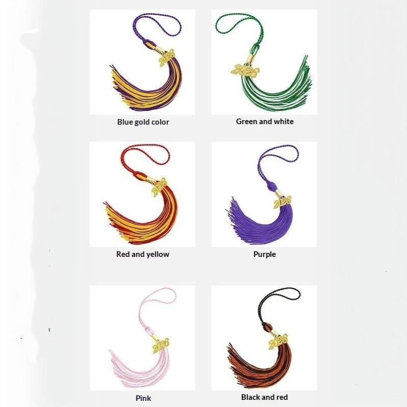 2026 Polyester Alloy Academic Tassel Hanging 10 Colors Pure Color Charm Pendant Diy Crafts Style Student Dress Up Tassel