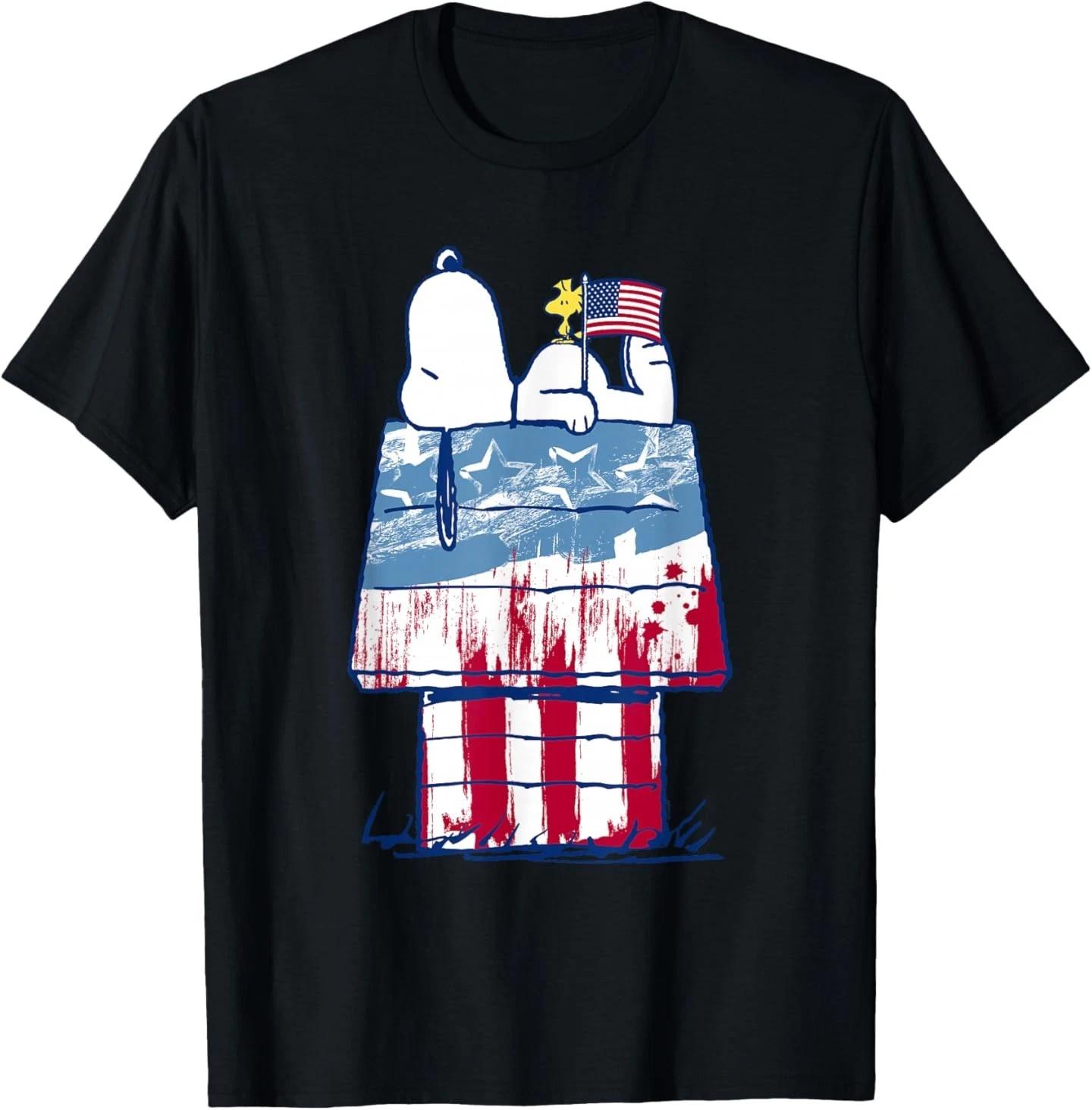 Peanuts USA Wood House Snoopy T- Shirt T- Shirt 3XL