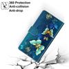 Butterfly Case for Motorola Moto G85 G75 G55 G35 G15 G05 Etui Leather Painted Case for Moto G85 G 85 Capa Stand Book Cover Funda