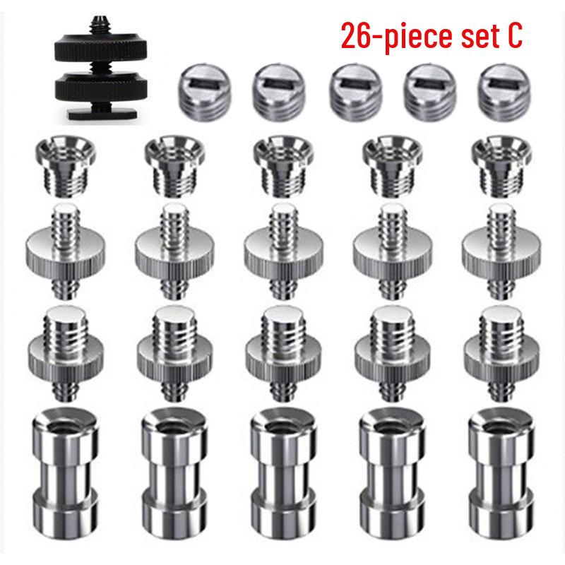 1/4 to 3/8 Hot Shoe Camera Tripod Screw Set