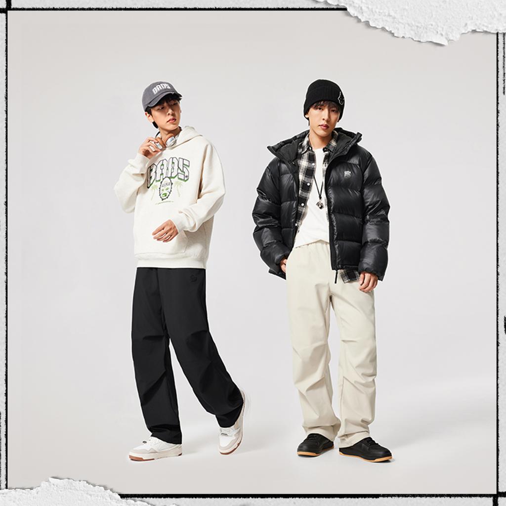 Li-Ning Badfive Windproof Water-Resistant Loose Fit Logo Sports Pants Men Bottoms AYKV557-3