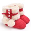 Winter Snow Baby Boots Warm Fluff Balls Indoor Cottton Soft Rubber Sole Infant Newborn Toddler Baby Shoes
