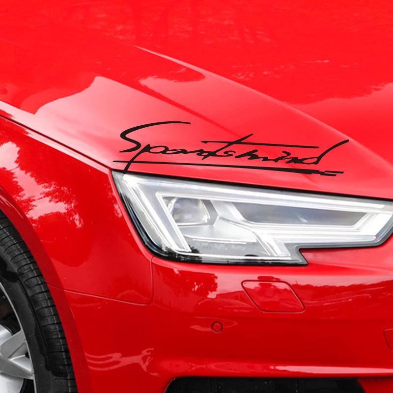 32cm Naklejka samochodowa Odblaskowa lampa do brwi Sportowa Urzekająca stylizacja Dekoracja Winylowy motocykl