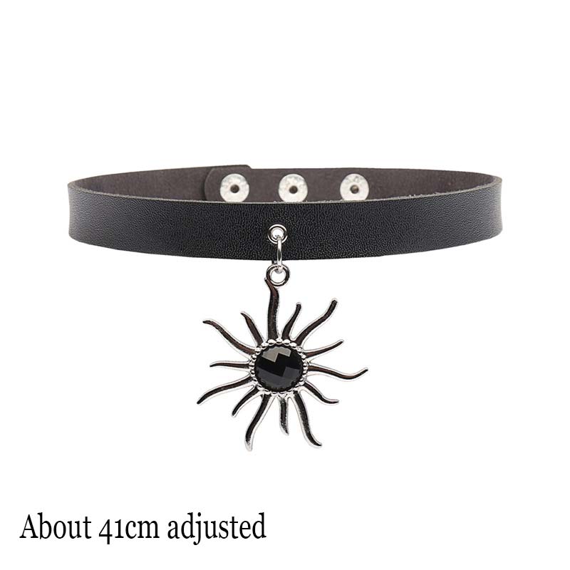 Femeie Negru Punk Guler Choker Colier Sexy Piele PU Lacăt Inimă Cheie Spike Choker Gothic Accesorii Cosplay Bijuterii Petrecere