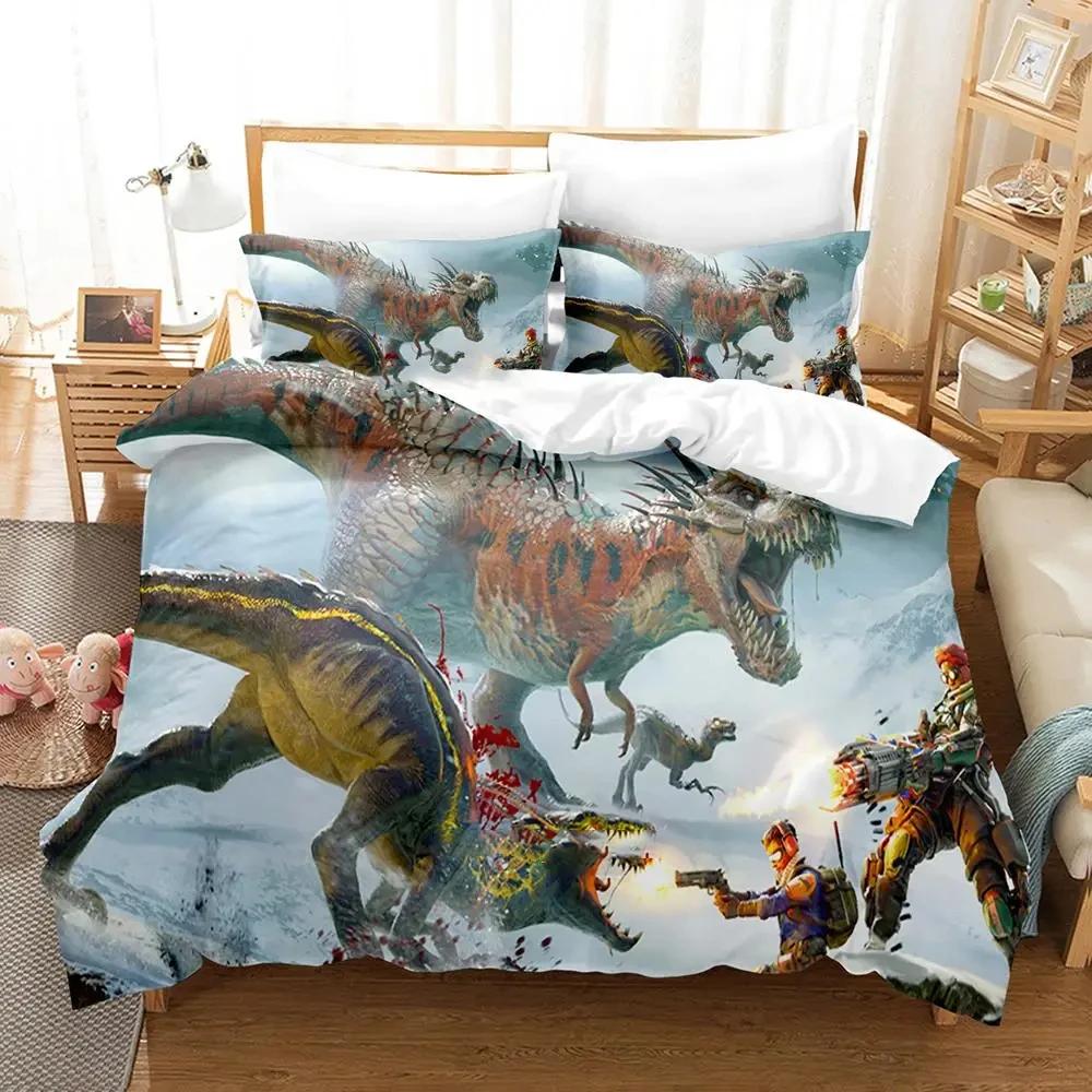 Game Second Extinction Bedding Set Duvet Cover Bed Set Quilt Cover Pillowcase Comforter King Queen Size Boys Adult Bedding Set