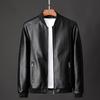 Plus Size 8XL 7XL Vinterläderjacka Kappa Herr Bomber Motorcykel PU-jacka Causal Vintage Black Biker Pocket Zipper Jackor