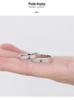 Sterling Silver Adjustable Couple Rings - Simple, Versatile, Textured Bands