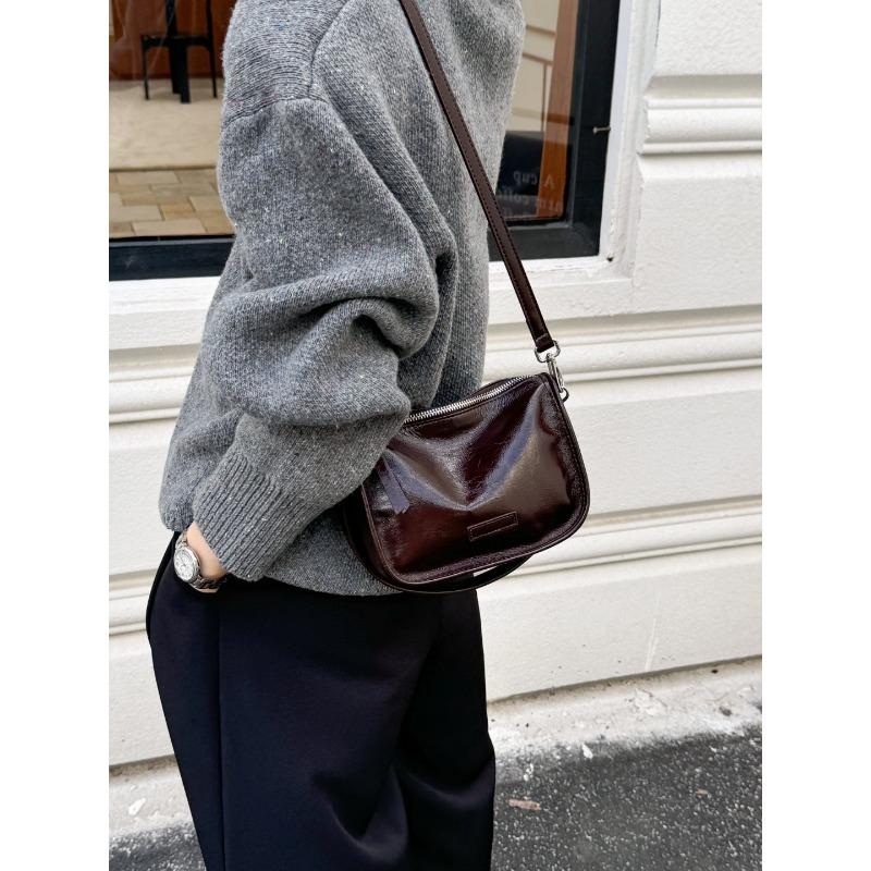 High Sense Underarm Bag Women's Casual Fashion Bag Women's Leather Crossbody Bag Fashion Vintage Single Shoulder Crossbody Bag
