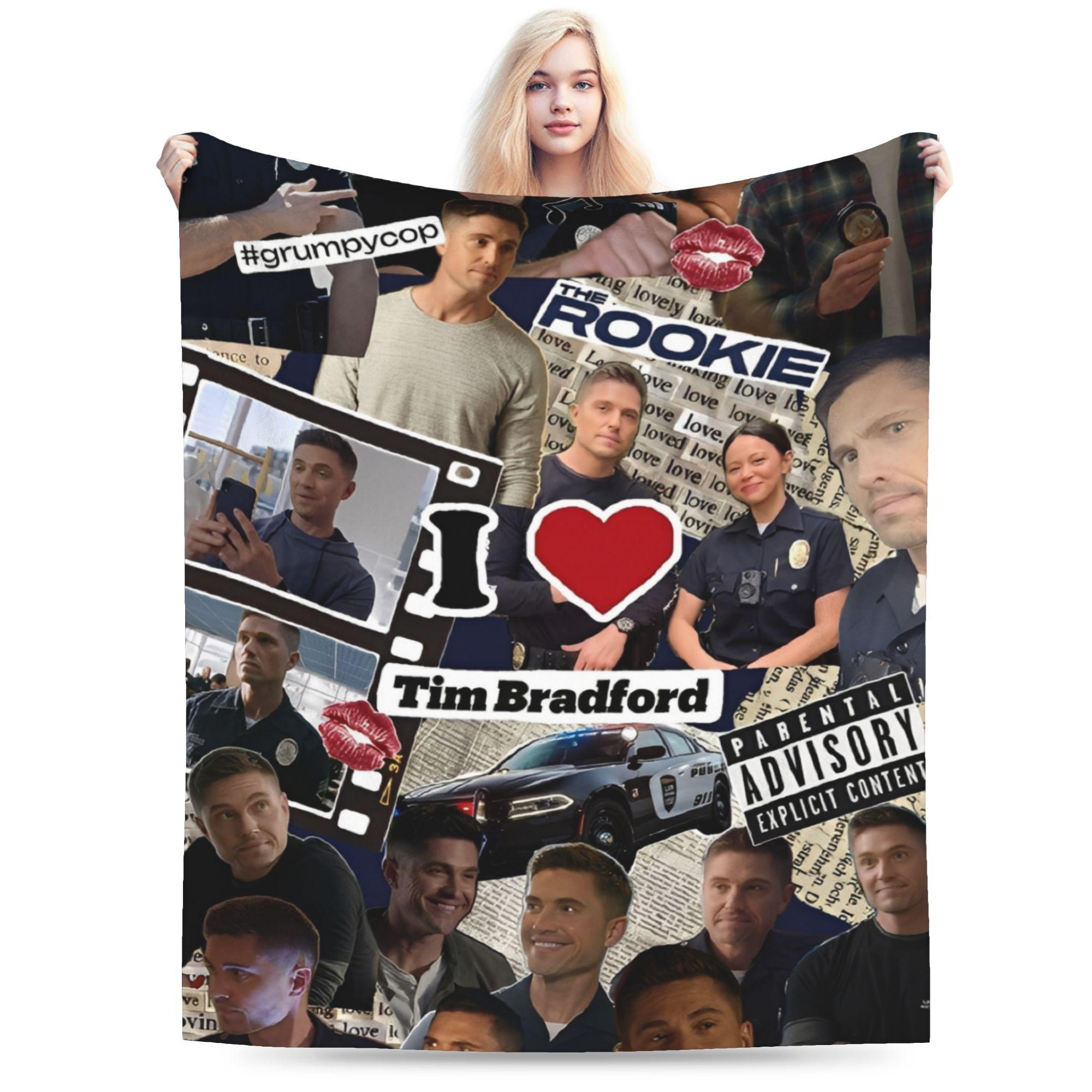 Comfortable Tim Bradford Rookie Blanket Accessories Home Decorative  Blanket Throw Super Soft Fleece for Couch 30x40in