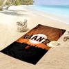 "Giants Baseball Skyline Design" Patterned beach towel quick dry perfect for travel outdoor sports jogging the beach and swimming