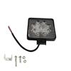 MADMAX Slim Aluminum LED Work Light 12W Square 9-LED Waterproof IP67 Offroad Driving Lamp for 12V-24V Trucks Cars Boats