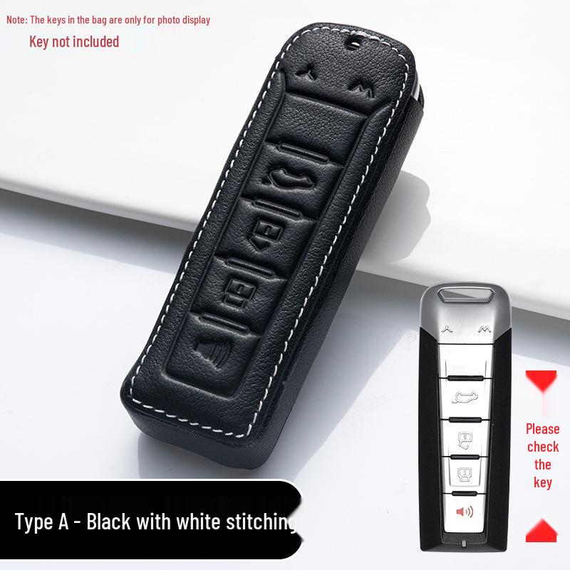 

Чехол для ключей из натуральной кожи для WEY VV6, Tank 300, VV7, VV5, P8, GT - Стильная и надежная защита