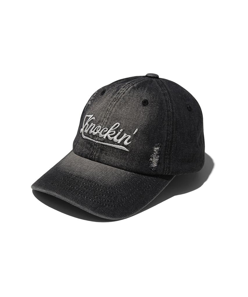 OGARP Damaged Denim Knockin Logo B.B Cap Black