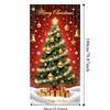 Door Hanging Christmas Door Cover Atmosphere Arrangement Background Santa Claus Banner Old Man Snowman Holiday Props