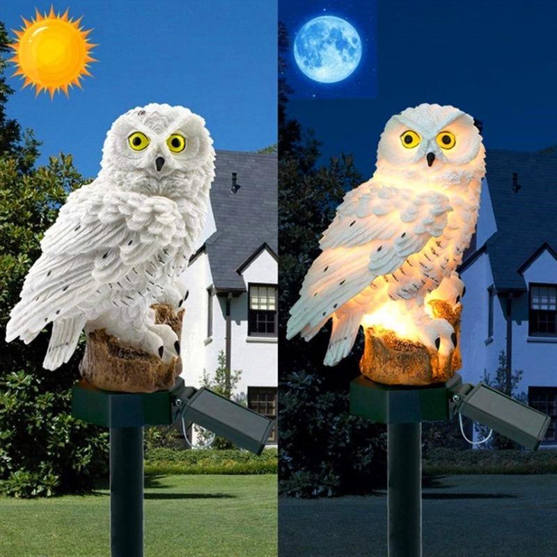 Solární lampa Sova Zvíře Solární zahradní světla Solární solární LED světlo Venkovní zahradní dekorativní lampa Vodotěsná solární světla