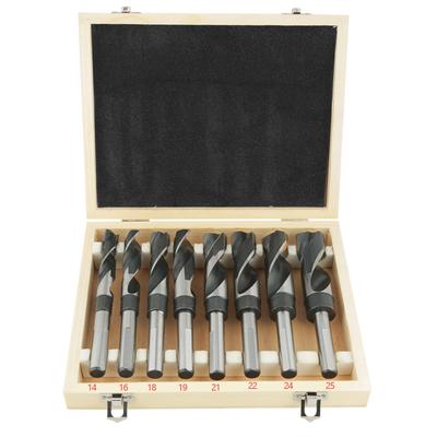 8Pcs HSS Twist Drill Bit Set Large Heat Treated Industrial