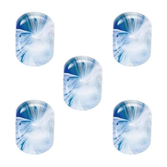 ADERIA Tsugaru Vidro Mame Chopstick Rest, Sea Color, Set of 5, F71773 Glass Chopstick Rest, Blue, Designated Aomori Prefecture Traditional Craft