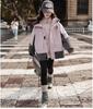 Girls' Fleece-Lined 3-in-1 Detachable Windbreaker Jacket, 2024 Autumn/Winter Style, Big Child Outdoor Thickened Coat.