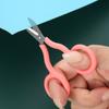 Stainless Steel Mini Pocket Scissors Paper Work Paper Cutter INS Safe Mini Scissor  Office School