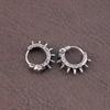Vintage Stainless Steel Black Skull Huggie Earrings Punk Hip Hop Skull Hoop Earring for Men Trend Charm Women Ear Jewelry Gifts