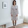 Frenchiel Micro Modal Lilac Robe Cream  Fwgn303n 