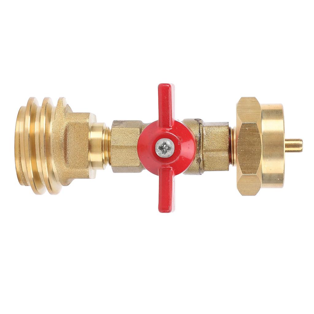 Gas Refill Adapter Wide Compatibility CGA600 Interface 20lb To 1lb Cylinder Converter QCC1 Male POL Female for Barbecue Grills