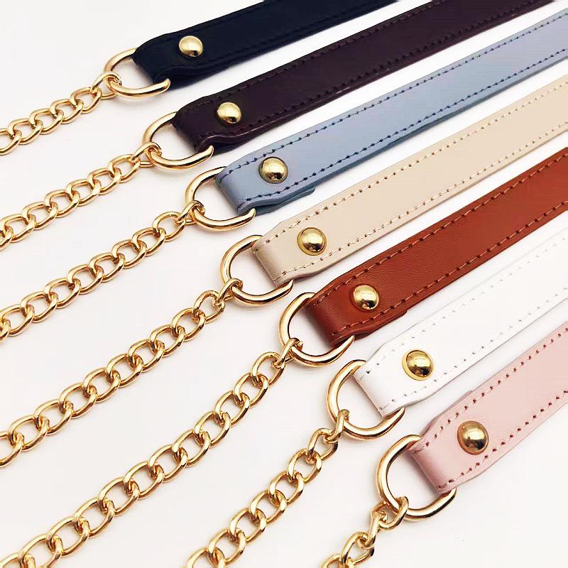 High-End Single Shoulder Crossbody Bag with PU Leather Decompression Strap and Replaceable Chain