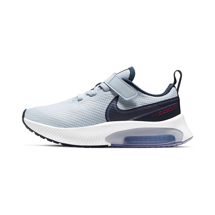 Nike Air Zoom Arcadia Comfortable Versatile Non-Slip Shock Absorbing Durable Low-Top Kids Casual Shoes Kids Sneaker Gray Blue CK0714-006