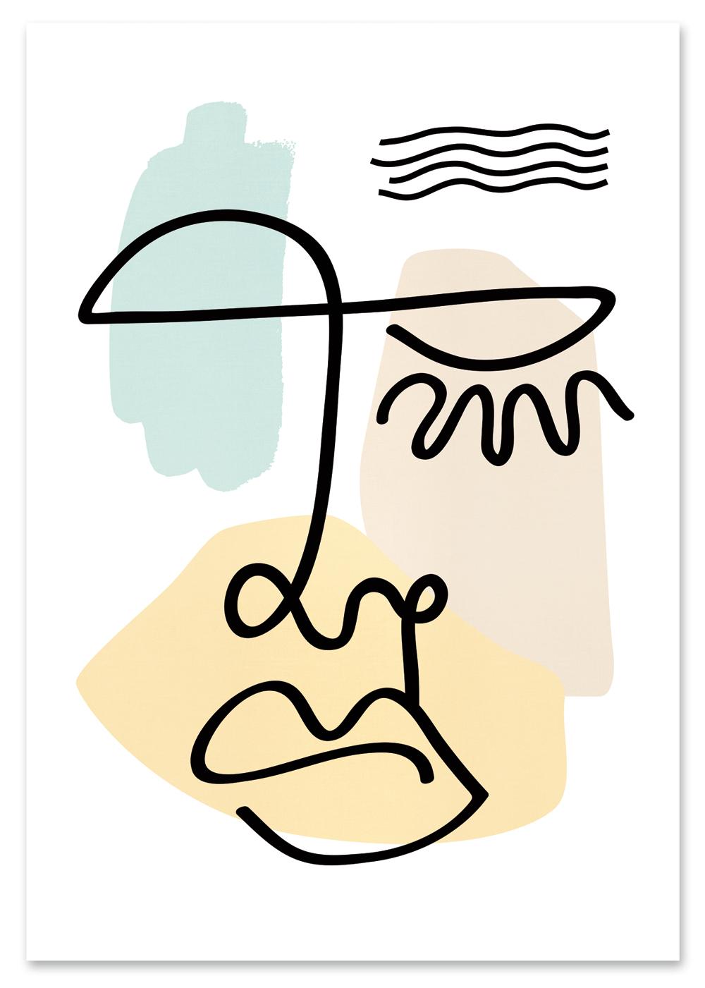 

Plakat twarz portret matisse pastele 30x40 cm