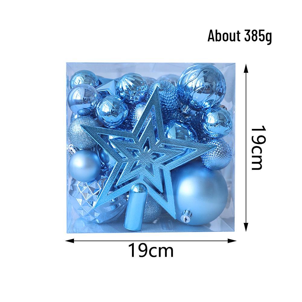 Christmas Tree Ornament Set: Nine Painted Macaron Candy Color Irregular Balls