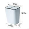 18L Trash Can Household Garbage Bin Rubbish Storage Bucket Office Wastebasket for Bedroom, Rvs,