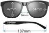 Tifosi Full Frame Retro Casual Swank Satin Black Smoke 1500500151 2-eye [Swank Polarized]
