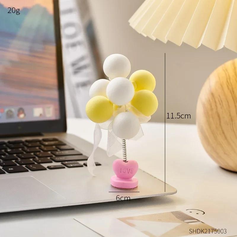 Artistic Super-light Clay Swing Head Style Advertising Balloon Car Pendulum Car Cute Creative Car Interior Decoration Supplies