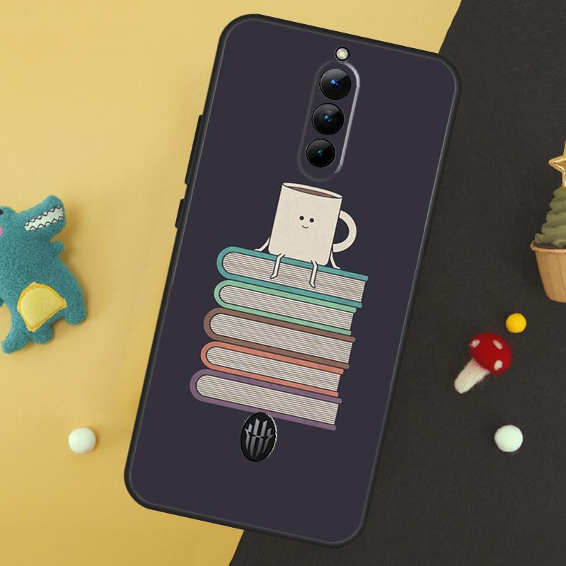

Read Books illustration Phone Case For ZTE Nubia Red Magic 9 8 8S Pro Plus 5S 6R 5G 6 7 6S 7S Pro Protective Cover Red Magic 9 Pro Plus