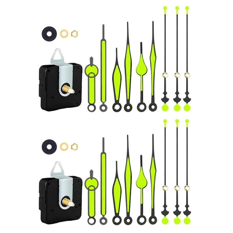 Silents Clock Mechanism Replacement Kits, Battery Operated Clock Movement Parts with Clock Hand DIY Clock Repair Parts
