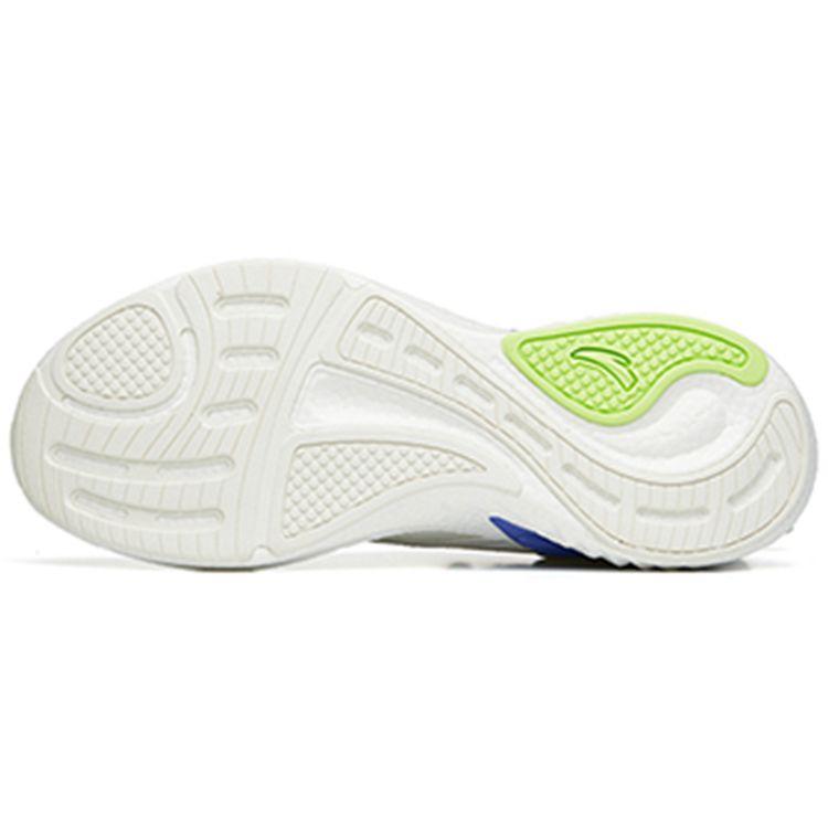 Anta Running Series Shock Absorbing Non-Slip Durable Breathable Low-Top Running Shoes Men sneakers White Green Purple 112225570R-1